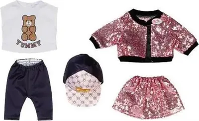 Zdjęcie produktu dla BABY born 840757, Zestaw ubranek dla lalek, 3 lata