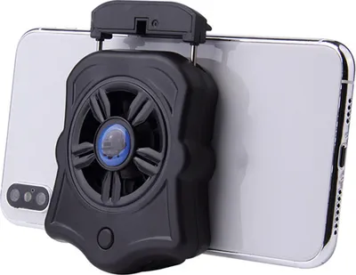 Produktbild von Telefon Kühler für Gamer einstellbare Lüfterhalter Kühlkissen Kühler Kühler Kühlkörper schwarz