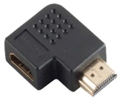 Produktbild von Adapter HDMI-St./HDMI-Buchse Winkel 90° verg.