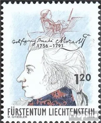 Produktbild von Briefmarken Liechtenstein 2006 Mi 1427 (kompl.Ausg.) postfrisch Wolfgang Amadeus Mozart