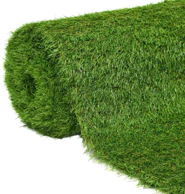 Zdjęcie produktu dla Sztuczna trawa, 1x5 m, wysokość włókna 40 mm, kolor zielony – łatwa w pielęgnacji sztuczna mata trawiasta, odporna na promieniowanie UV, idealna do ogrodu, balkonu i tarasu, a także do różnorodnych dekoracji wnętrz i przestrzeni zewnętrznych