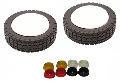 Produktbild von 2x Universal Rasenmäher Rad Räder Ersatzrad (150mm Ø) Ersatzräder