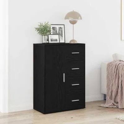 Produktbild von vidaXL Sideboard Schwarz Eichen-Optik 60 x 31 x 84 cm Holzwerkstoff
