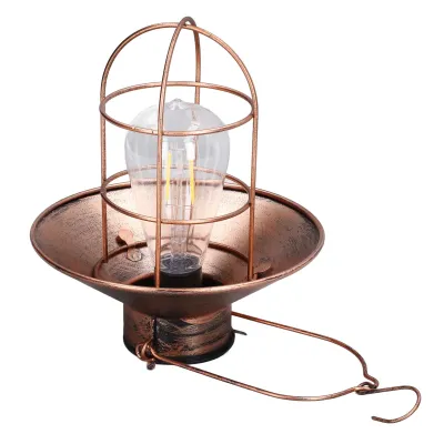Zdjęcie produktu dla Wiszące światło słoneczne Dekoracyjna żelazna rama LED Zewnętrzna latarnia retro do ogrodu na werandzie