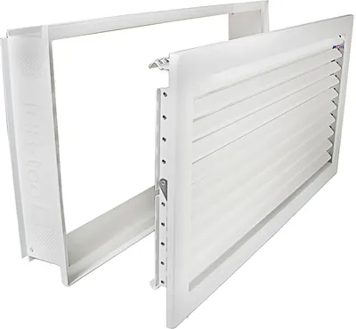 Produktbild von Kaltluftgitter KGPB 4523 W Putzbündig Weiss 450 x 230mm Zuluft Abluftgitter