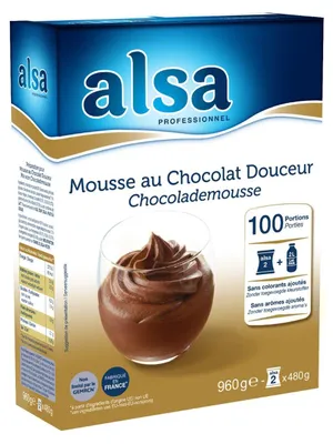 Produktbild von Alsa Schokoladenmousse 960g – Cremig, schnell zubereitet, intensiver Geschmack