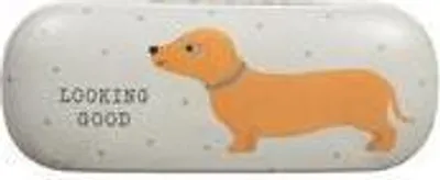 Produktbild von Brillenetui Dachshund Dackel-Motiv Hartschale, ca. 16 x 6 x 3,5 cm