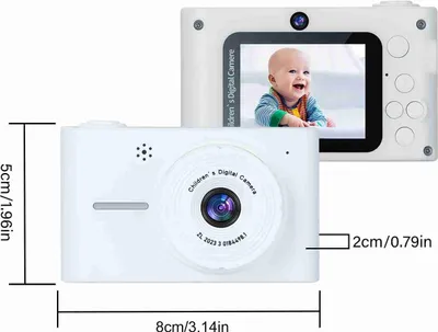 Obrázek produktu pro 1080P digitální fotoaparát pro děti 20MP dětský fotoaparát selfie fotoaparát pro chlapce a dívky 8x digitální zoom 2,0palcový displej duální objektivy narozeniny