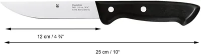 Zdjęcie produktu dla WMF 1879085100, Nóż szefa kuchni, 9 cm, Stal nierdzewna, 4 szt.