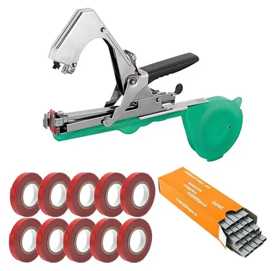 Immagine prodotto di Solidchoice - Macchina per l'applicazione di nastro adesivo per piante, con 10 rotoli, ideale per il giardinaggio