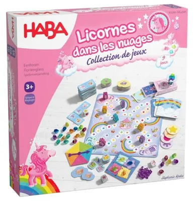 Image de Jeu de société « Licorne » de Haba - jeu éducatif pour enfants à partir de 3 ans