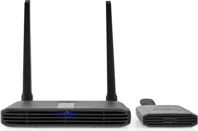 Produktbild von Nedis Wireless HDMI  Übertrager - WLAN - 2400-5000 MHz - 30.0 m (Sichtlinie) - Maximale Auflösung: Full HD 1080p - 1.65 Gbps - ABS - Schwarz