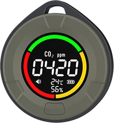 Zdjęcie produktu dla Mini detektor dwutlenku węgla PTH-10C, ulepszony monitor jakości powietrza, stylowy i przenośny monitor dwutlenku węgla, odpowiedni do użytku w pomieszczeniach i w podróży