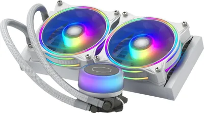 Immagine prodotto di Cooler Master MasterLiquid ML240 Illusion White Edition Processor All-in-One Liquid Cooler White