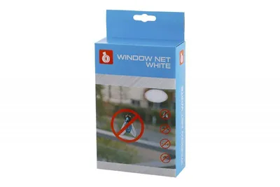Productafbeelding van Levior horreagordijn voor ramen, 150x90 cm, wit, met klittenband, 4,8 meter