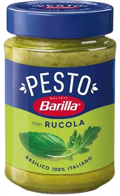 Produktbild von Barilla Pesto Rucola 190 g: Italienisches Pesto aus Rucola und Basilikum