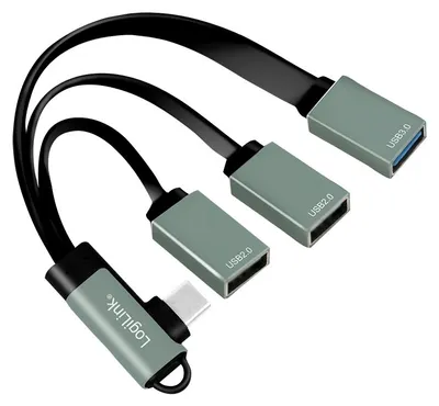 Produktbild von LogiLink USB-C-Hub 2xUSB2.0/1xUSB3.0
