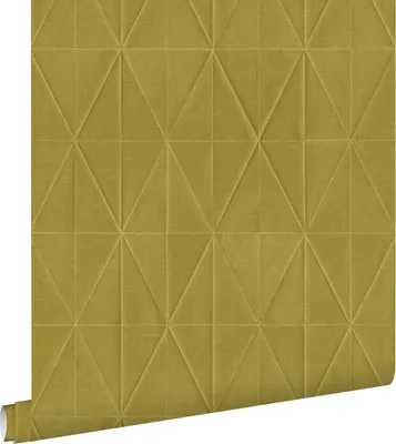 Obrázek produktu pro ESTAhome tapeta origami vzor okrová žlutá 53 cm x 10,05 m