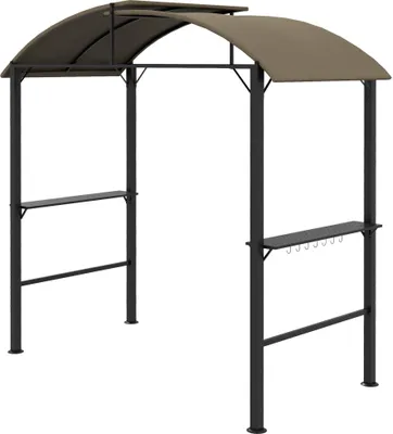 A product shot of a BBQ grill pavilion.