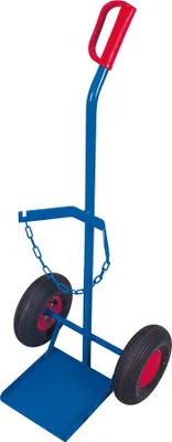 Produktbild von VARIOfit Stahlflaschenkarre 100kg Tragkraft für 20, 40-50 Liter Stahlflaschen Vollgummibereifung