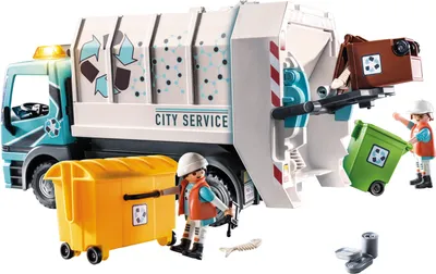 Produktbild von PLAYMOBIL City Life 70885 Müllfahrzeug mit Blinklicht