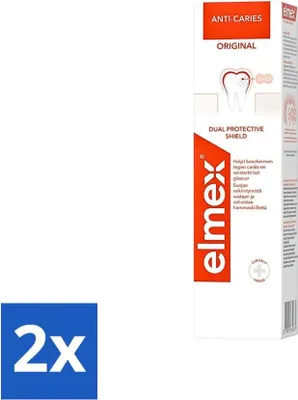 Obrázek produktu pro Zubní pasta Elmex Anti-Caries Original 75 ml - hodnotné balení - 2 kusy