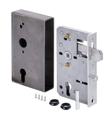 Immagine prodotto di Alberts 413750 Valigetta per serratura, con serratura zincata, acciaio, arretramento 60 mm, 173 x 95 x 40 mm