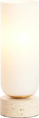 Produktbild von Light & Living - Tischleuchte Rylano - Weiß - Ø12x35cm Tischlampe - Nachttischlampe, Wohnzimmer, Schlafzimmer
