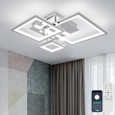 Obrázok produktu pre Stmievateľná LED stropná lampa 36 W s diaľkovým ovládaním, moderný dizajn