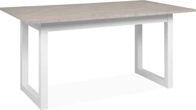 Produktbild von Esstisch >Houston< in Sandstein / weiß - 160x75x90cm (BxHxT)