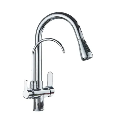 Immagine prodotto di Rubinetto da cucina, rubinetto filtrato, triplo filtraggio dell'acqua, cromato B