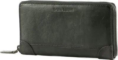 Produktbild von bruno banani Leder Geldbörse Zip Around Wallet Black schwarz