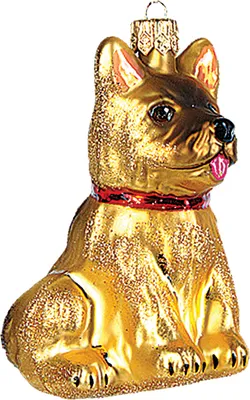 Produktbild von Christbaumschmuck Figuren Hunde IMP , Auswahl:Hund / Schäferhund 7.5cm