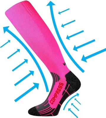 Produktbild von Kompressionssocken VOXX Flex Neon Pink Rosa 35-38