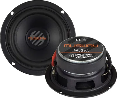 Zdjęcie produktu dla Musway ML3M, 120 W, 60 W, 4 Ω, 200 - 10000 Hz, 3,9 cm, 7,2 cm