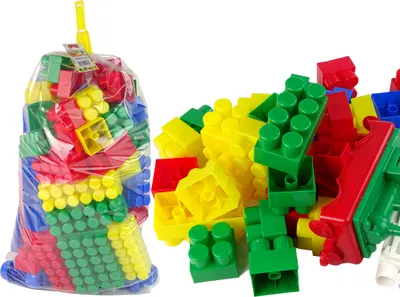 Obrázok produktu pre Farebné stavebné kocky K3 veľké 140 kusov