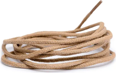 Produktbild von Corbby Beige gewachst dünne Schnürsenkel 75 cm