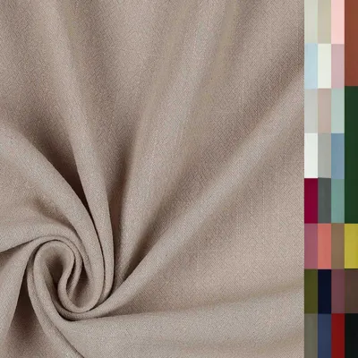 Viskose Leinen Stoff uni ab 0,5 m x 1,37 m 027 - beige