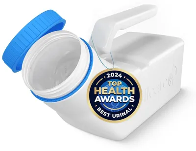 Productafbeelding van Draagbare urinezakken voor mannen met schroefdop (1000 ml)