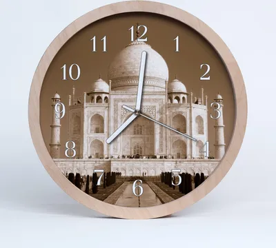 Produktbild von Holzuhr 20fi cm wanduhr - Taj Mahal Architektur