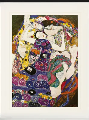 Produktbild von Gustav Klimt Gerahmtes Bild Mit Edlem Passepartout | Wand-Bilder | Im Bilderrahmen - Die Jungfrau, 1912 - 1913 (80 x 60 cm)