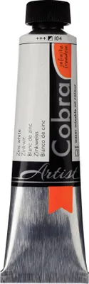 Produktbild von Cobra Artist Wassermischbare Ölfarbe Tube 40 ml Zinkweiß 104