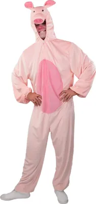 Produktbild von Overall Schwein Plüsch Kostüm Karneval Fasching