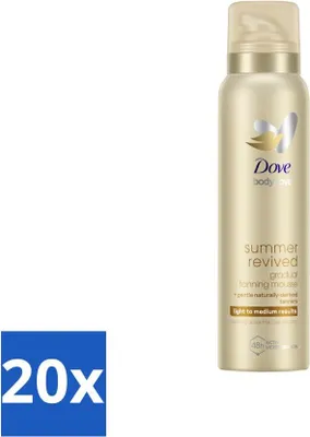 Produktbild von Dove Body Love Selbstbräunungsmousse - Summer Revived - Leicht-Mittel - 150 ml - Vorteilspack - 20 Stücke