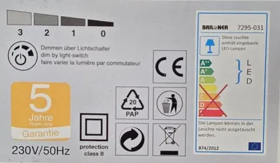 Produktbild von Briloner LED Einbauleuchten 3er Set Industrial 5,5W 470lm 3000K Dimmbar