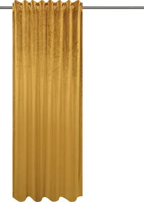 Produktbild von Vorhang mit Universalband Velvet senfgelb 140x280 cm