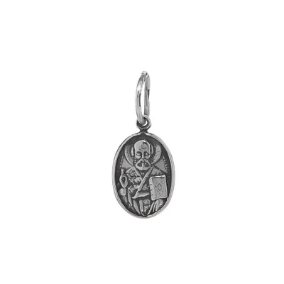 Produktbild von Sterling Silber 925 Orthodoxe Ikonen Anhänger Heiliger Nikolaus Klein Neu 36250