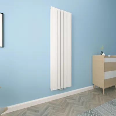 Produktbild von Acezanble Design Heizkörper Flach 1800 x 526 mm Weiß Doppellagig Vertikal Paneelheizkörper Mittelanschluss Radiator Heizung für Wohnzimmer 1927W