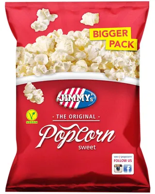 Image de Jimmy's - Popcorn classique Jimmy's, sucré, sachet de 100 g