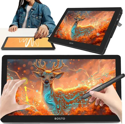 Obrázek produktu pro Bosto Bt-19uhdt(P) Profesionální grafický tablet s dotykovým displejem 3840x2160